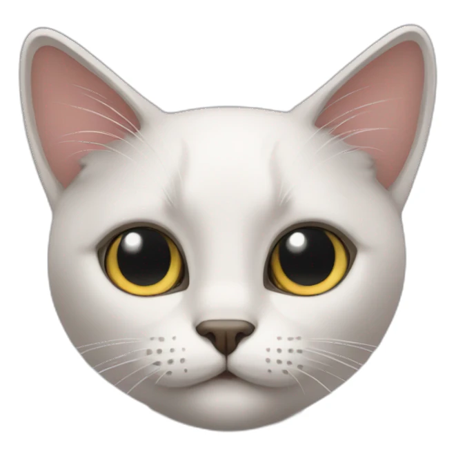 cat without eyes sticker