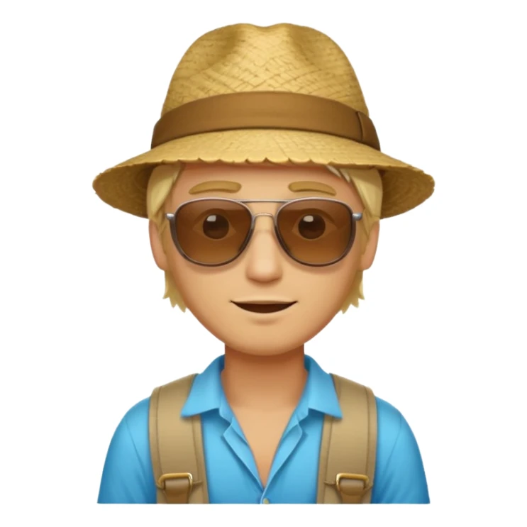 Blonde guy tourist in Peru sticker