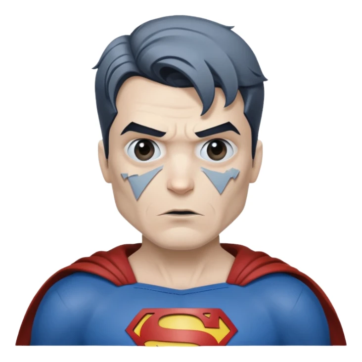 bizarro superman sticker