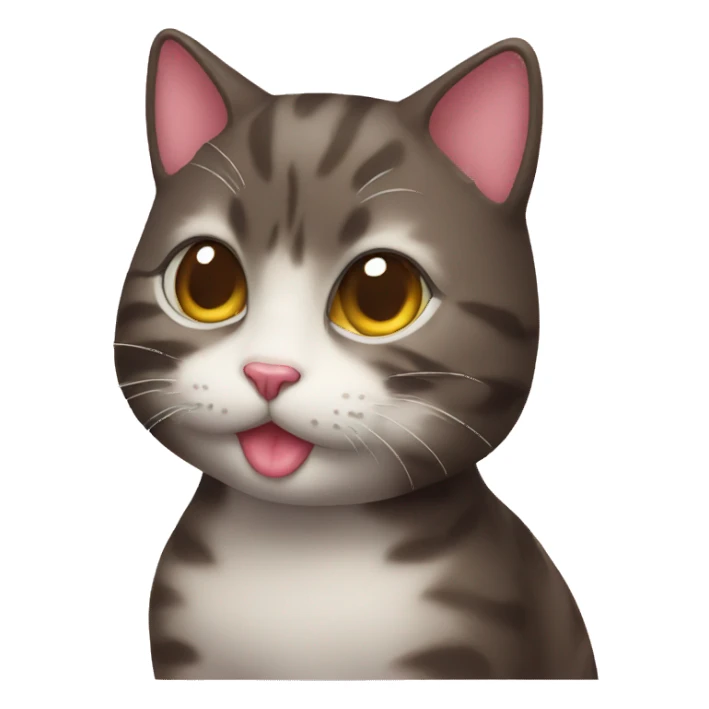 Kiss cat sticker