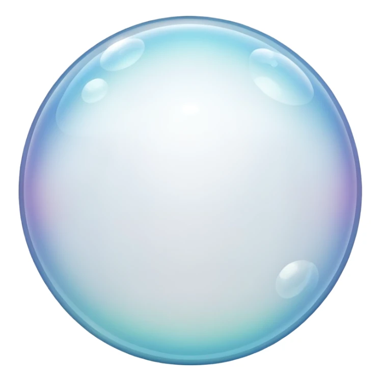 white bubbles sticker