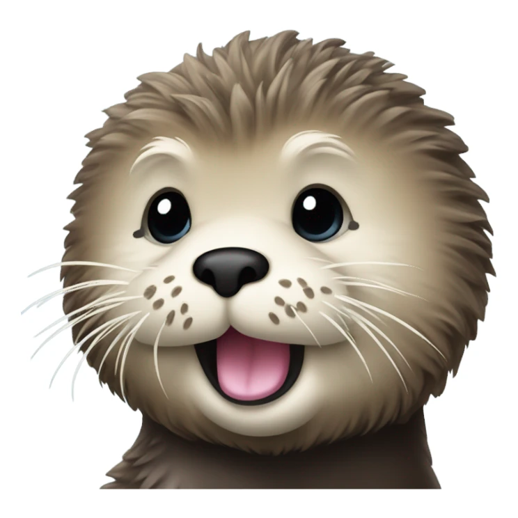 sea otter with riz sticker