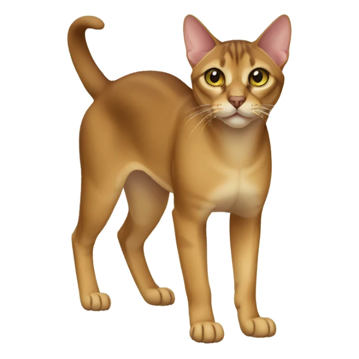 Chausie Cat Full Body sticker
