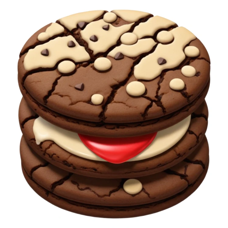 dark chocolate cookie sticker