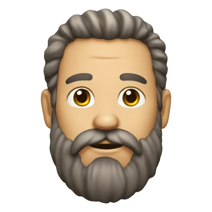 funny bearded man sticker