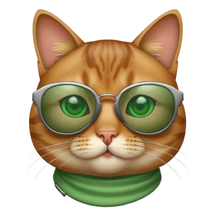 Cat wearing sunglasses sticker