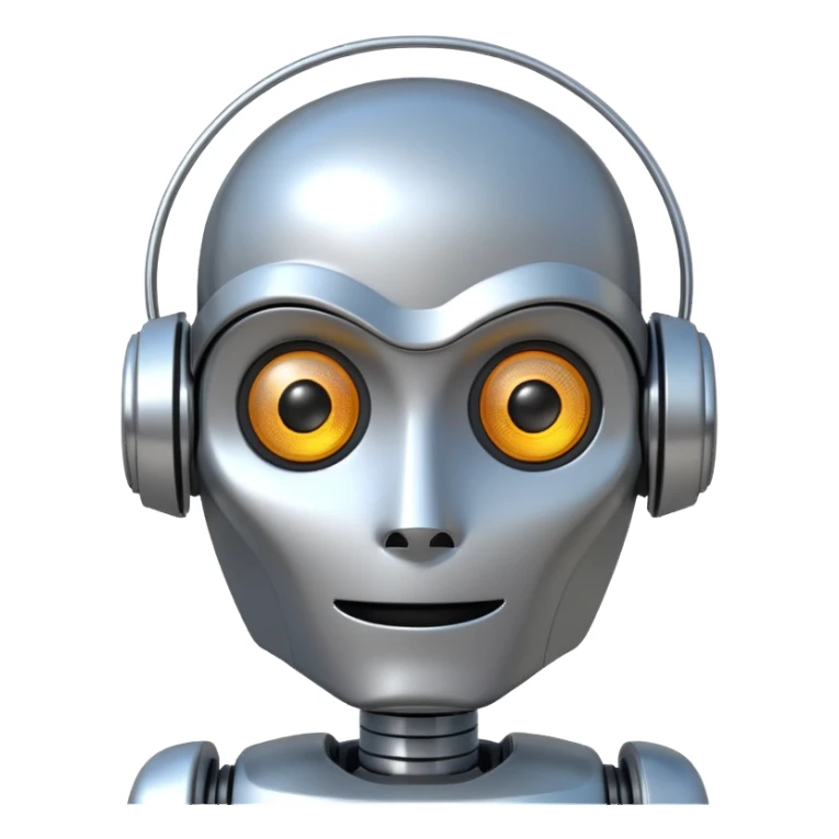 3d movie robot cartoon sticker