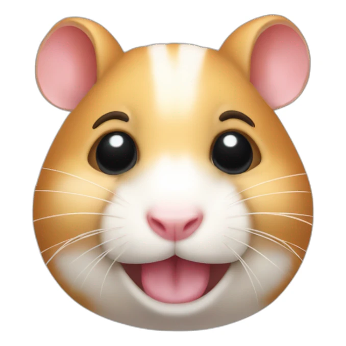 Hamster avec des bague aux dents  sticker