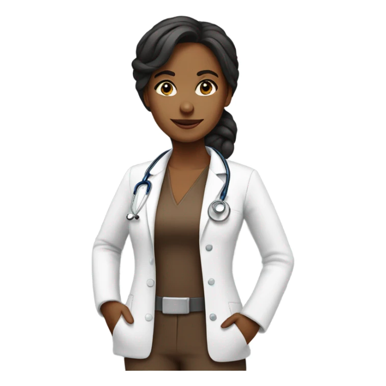 Brown doctor pretty woman  sticker