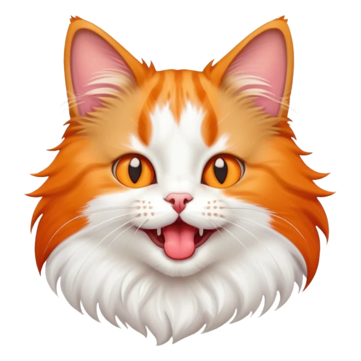 Cat with tongue out  sticker