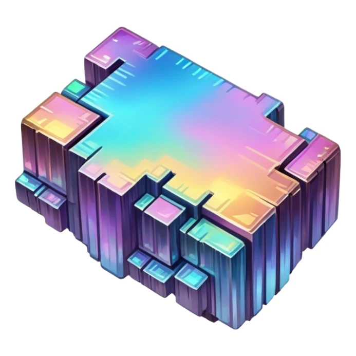 A chunk of bismuth sticker