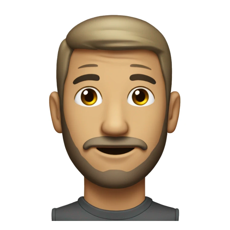 Inodoro con cabeza de hombre calvo sticker