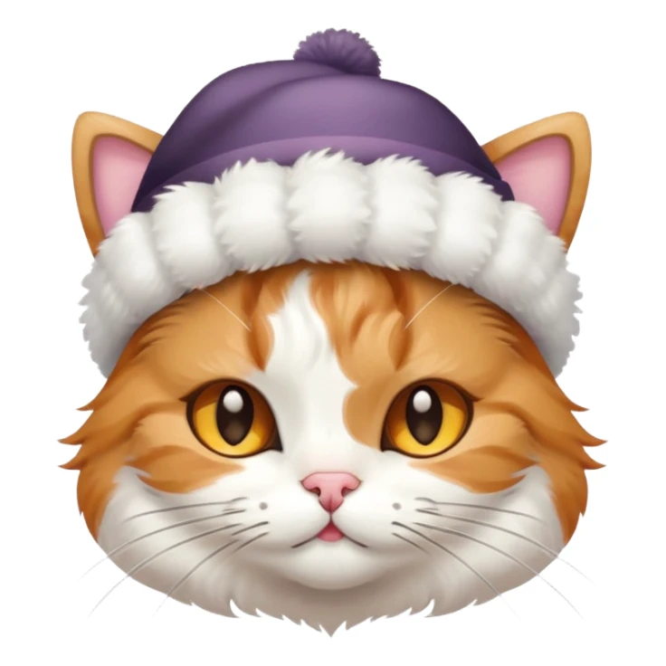 cat with a bow and hat sticker