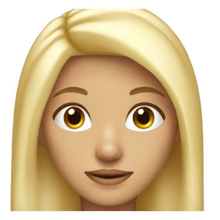 Blonde pretty girl sticker