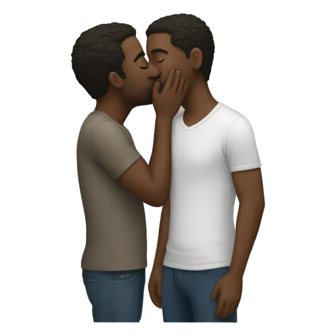 Two white guys kissing  sticker