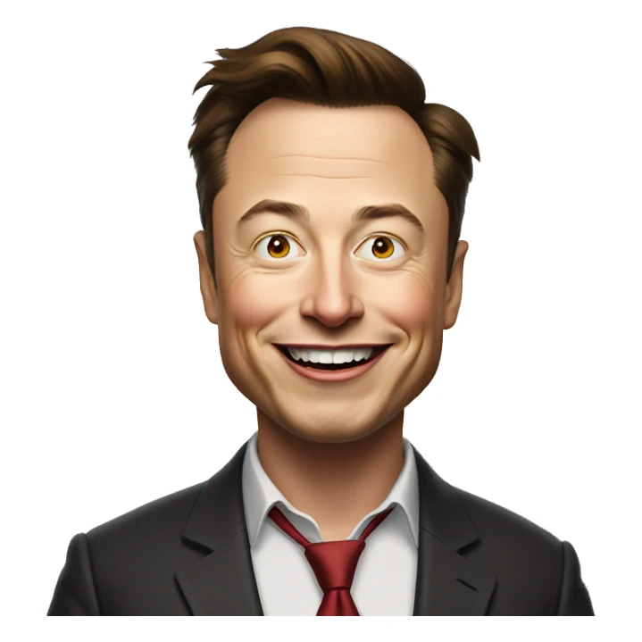 elon musk is a clown sticker