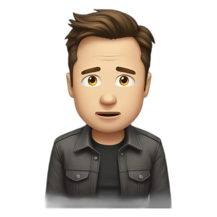 Elon musk crying sticker