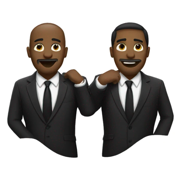 Two mans in suits music sticker