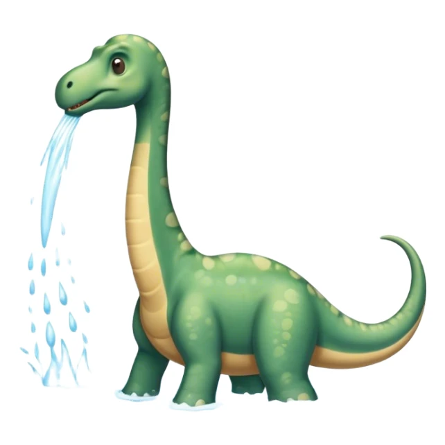 brachiosaurus showering  sticker