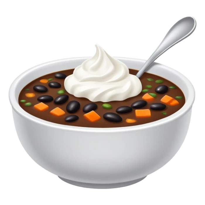 Black bean soup  sticker