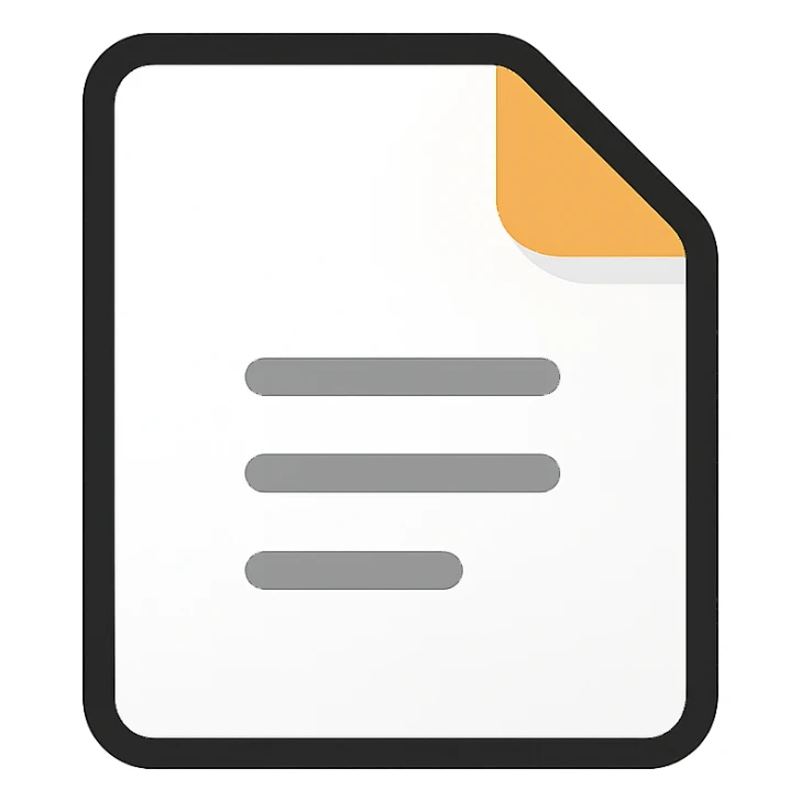 file document icon in google emoji style sticker