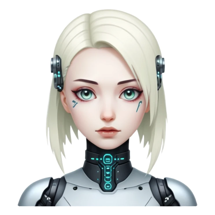 Cyberpunk girl sticker