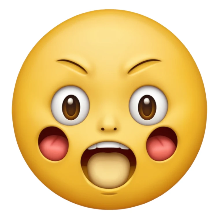 Emoji with hungry sticker
