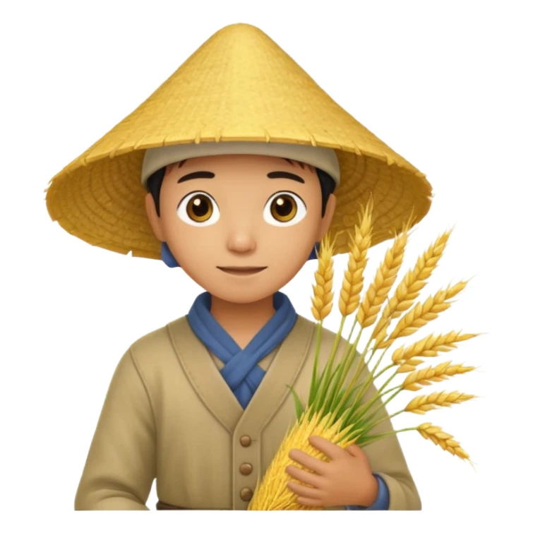 rice farmer sticker