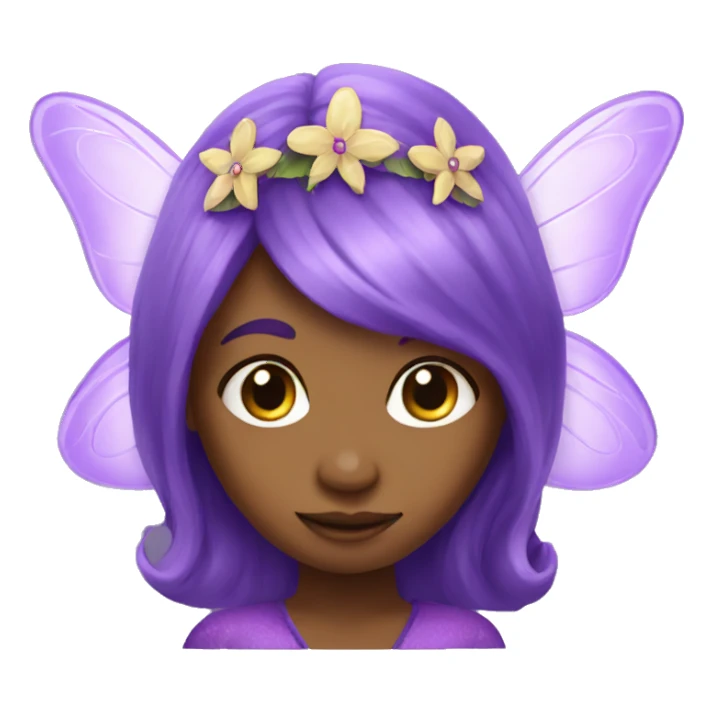 Purple fairy sticker