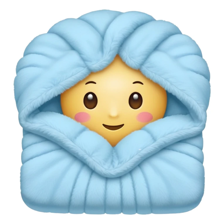 Light blue soft blanket sticker