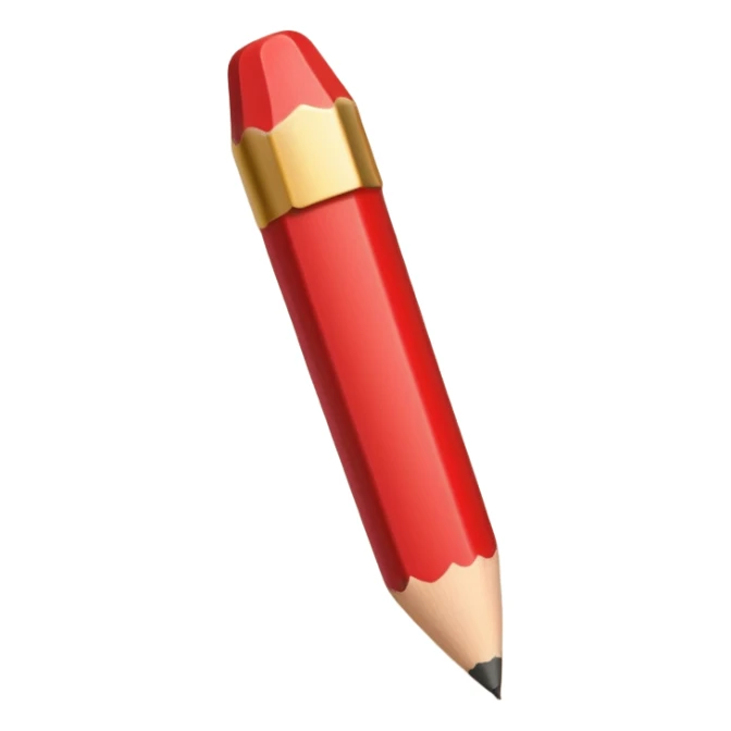 red pencil sticker