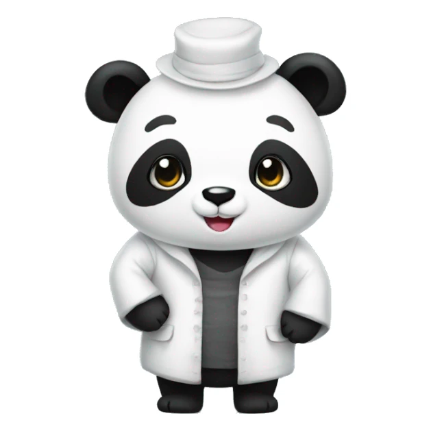Un panda avec une robe  sticker