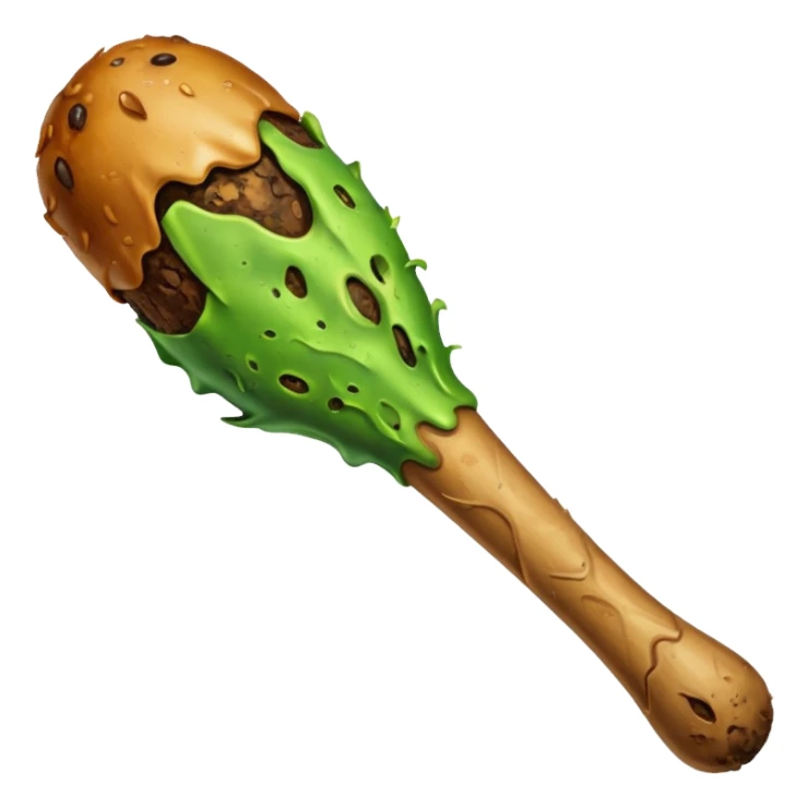 Rotten flesh drumstick sticker