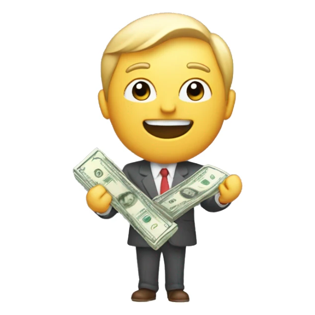 inversor ganando dinero en trading sticker