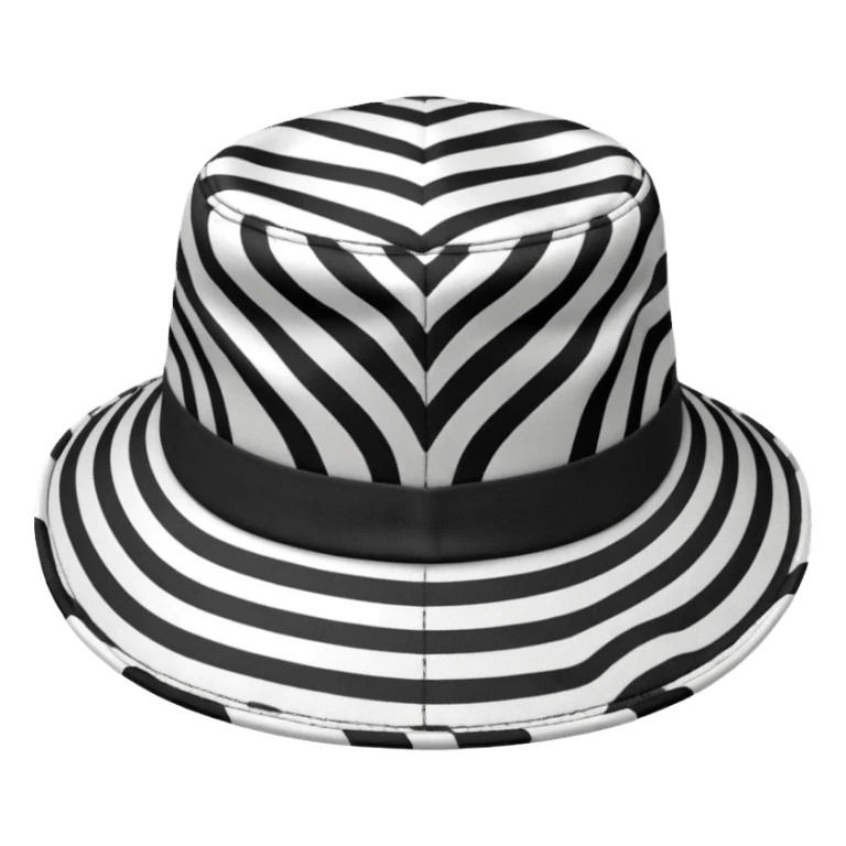 zebra print hat sticker