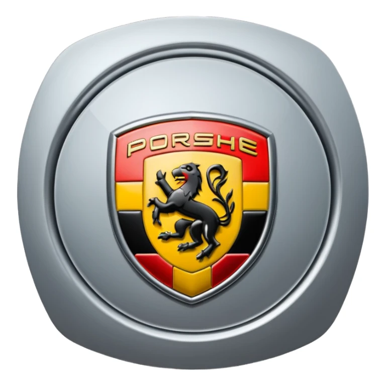 porsche logo sticker