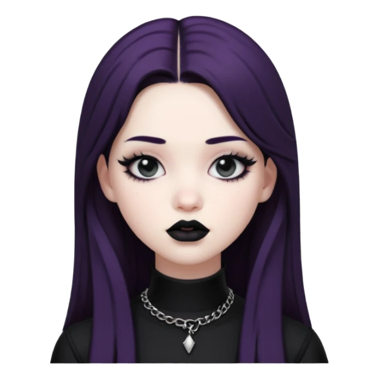 realistic 3d soft blackpink goth  sticker