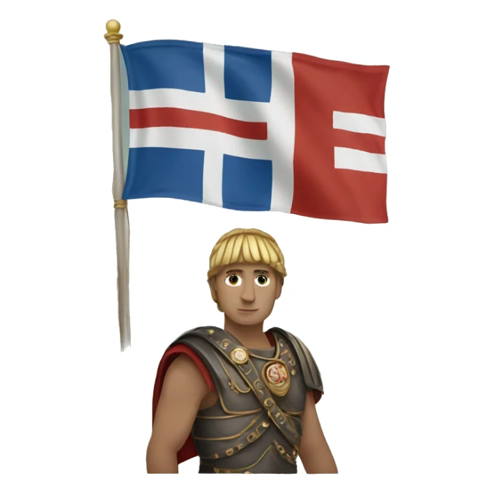 Roman Empire & Iceland flag sticker