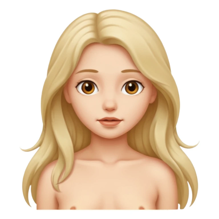 Nude girl sticker