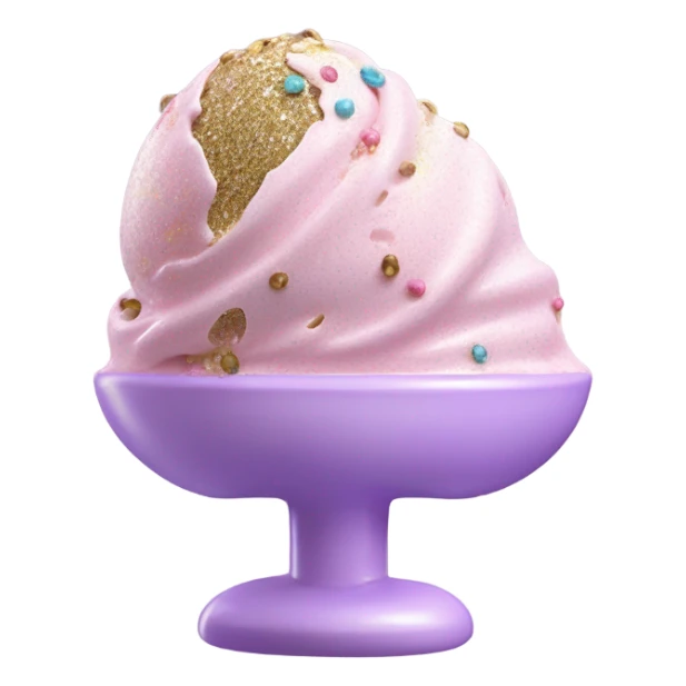 Coquette ice cream sticker