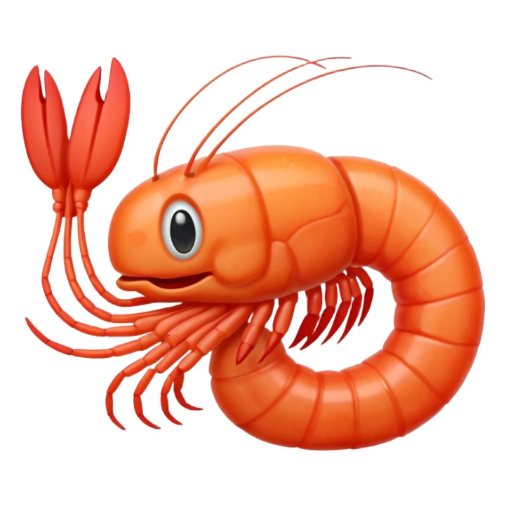 Shrimp that is dumb sticker