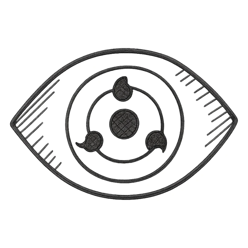 sharingan eye icon sticker