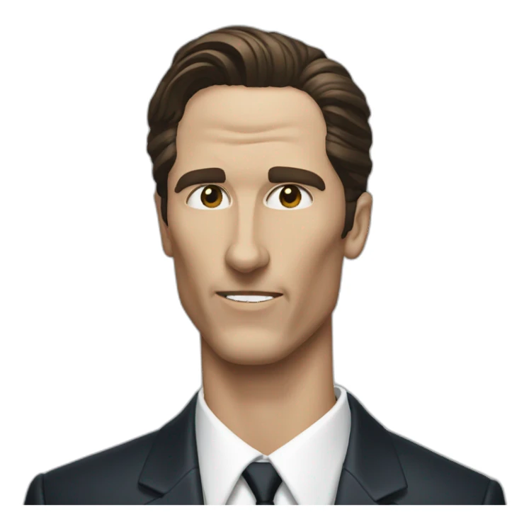 sigma face american psycho sticker