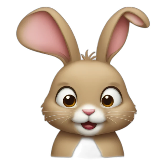 rabbit crying sticker