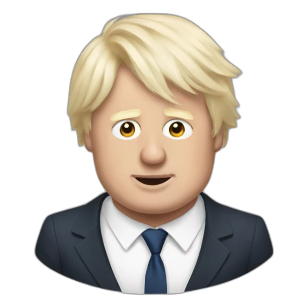 Boris Johnson in a dress sticker