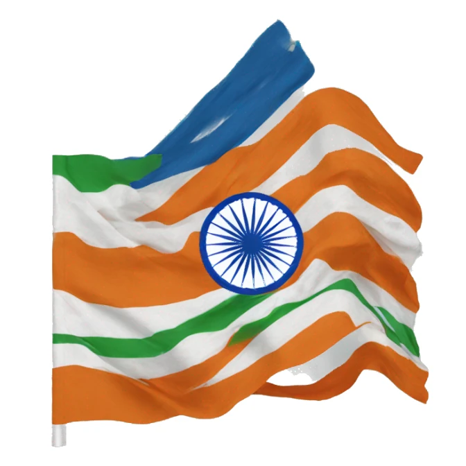 Salute indian flag sticker