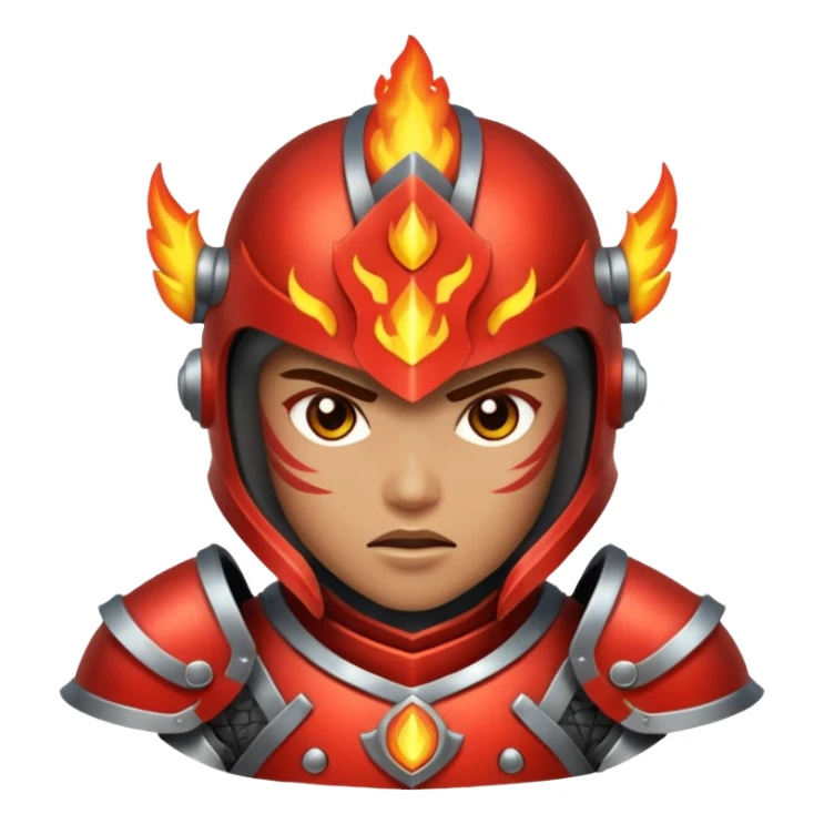 fire armored warrior sticker