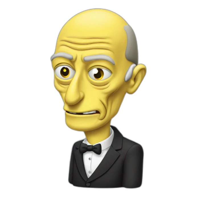 Vladimir putin like a mr. Burns sticker