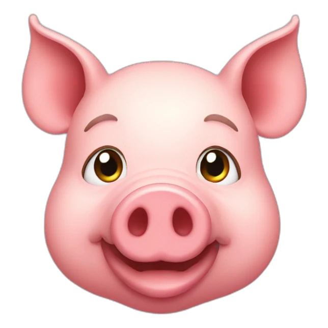 pig head sticker