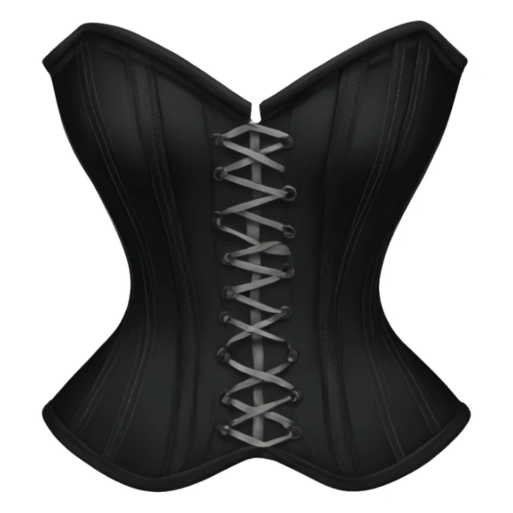Black corset sticker